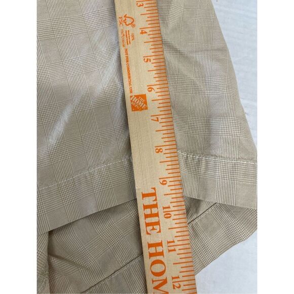 Bob Timberlake Men's Flat Front 100%‎ Cotton Khaki Check Chino Shorts 36 A19 - Picture 5 of 6
